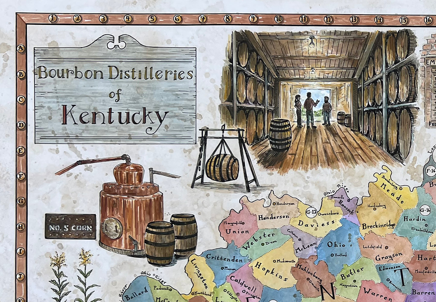 Bourbon Distilleries of Kentucky