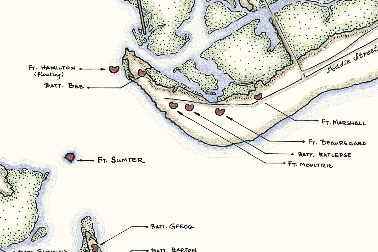 Revolutionary & Civil War Fortifications of Charleston Harbor