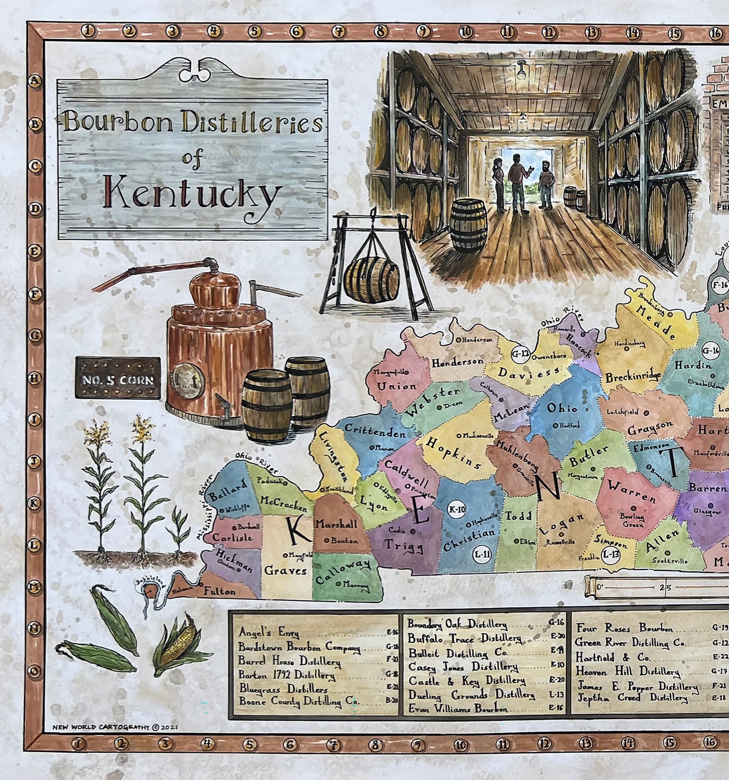 Bourbon Distilleries of Kentucky