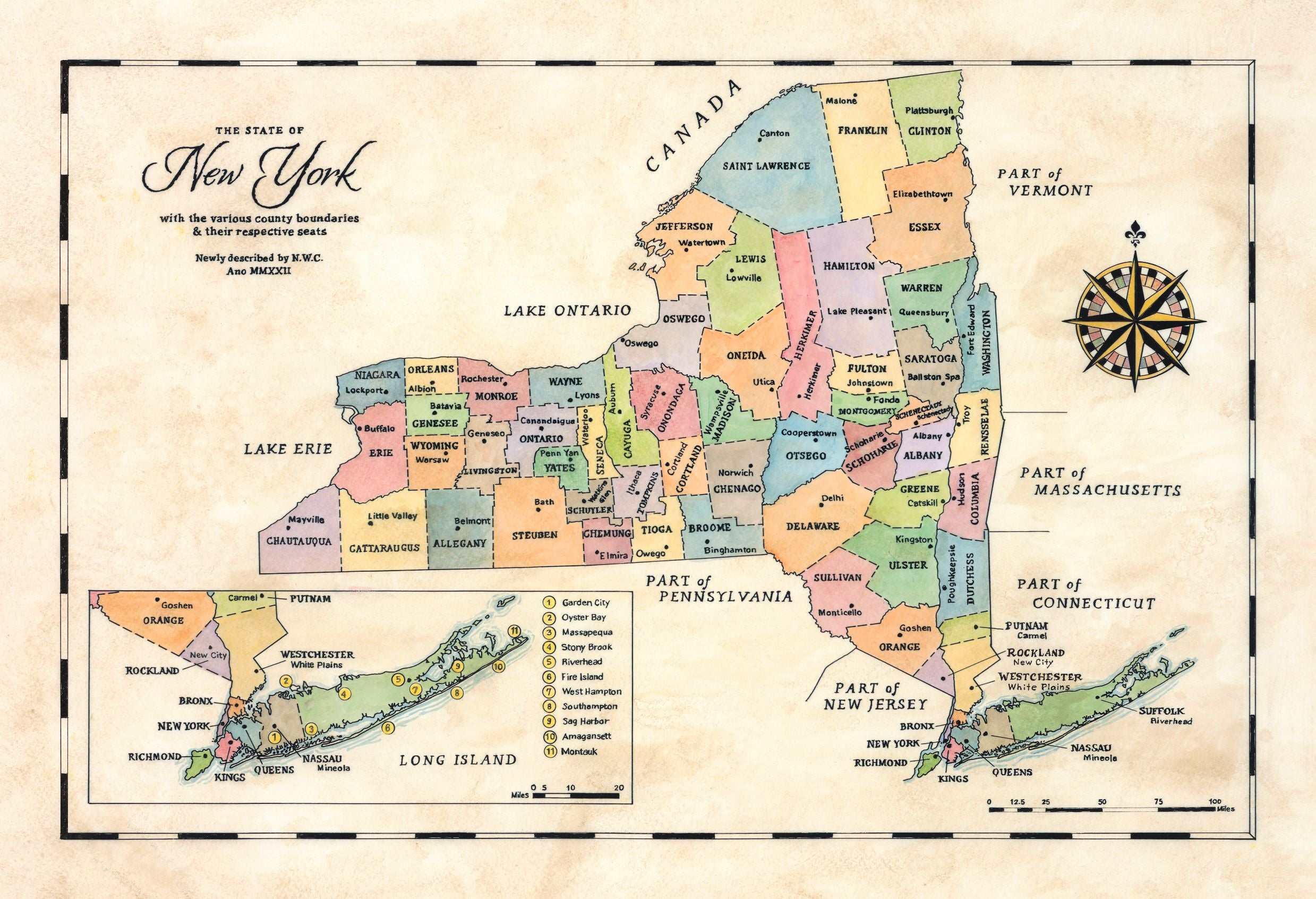 Maps Of New York State Map, United States, 45% OFF